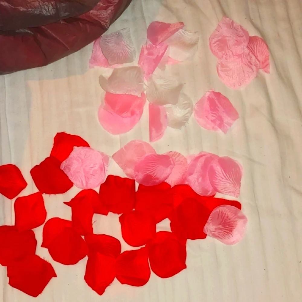 Red, Pink & White Artificial Rose Petals * Faux Rose Petals